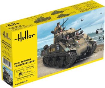 HEL79894 - Sherman M4A2 tank - Leclerc Division - to assemble and paint