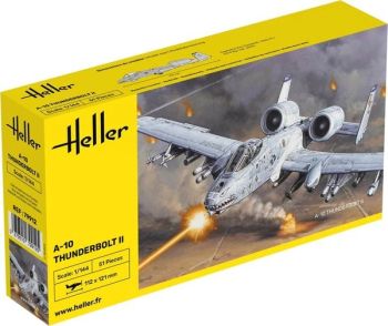 HEL79912 - FAIRCHILD A-10 Thunderbolt II military aircraft kit to assemble and paint