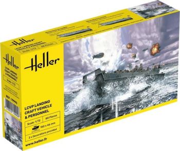 HEL79995 - LCVP landing craft with personal vehicle to assemble and paint