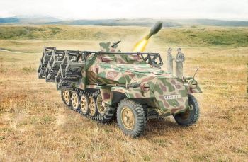 ITA7080 - Vehicle Sd.Kfz. 251/1 Wurfrahmen Stuka zu Fuss to assemble and paint