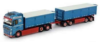 TEK74995 - VOLVO FH04 GL 6x2 rigid with tarpaulin trailer 2 + 2 axles MICHAEL JEPSEN