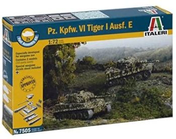 ITA7505 - Pz.Kpfw.VI Tiger I tanks quick mount to assemble and paint