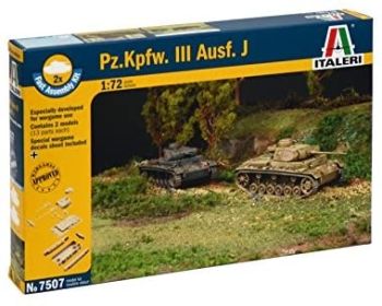 ITA7507 - Pz.Kpfw tanks. III Ausf. J assembly quick to assemble and paint