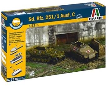 ITA7516 - Vehicle Sd.Kfz. 251/1 Ausf. Quick to assemble and paint