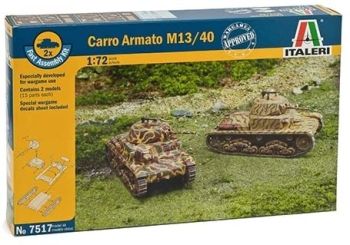 ITA7517 - Tanks Carro Armato M13/40 quick assembly to assemble and paint
