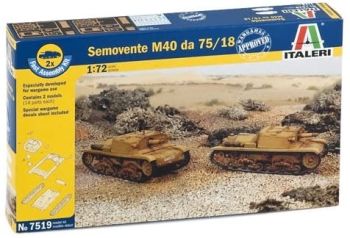 ITA7519 - Semovente M40 da 75/18 tanks quick mount to assemble and paint