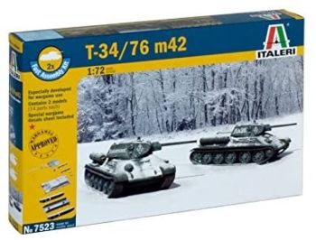ITA7523 - Tanks T 34/76 m42 quick assembly to assemble and paint