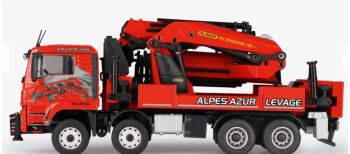 CON77224/01 - MAN TGS Euro 6 4 Axles with unloading crane PALFINGER PK 200002L SH ALPES AZUR LEVAGE
