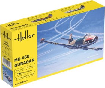 HEL80201 - DASSAULT MD450 Ouragan military aircraft to assemble and paint