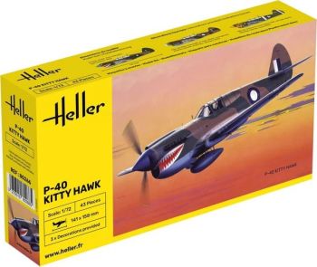 HEL80266 - CURTISS P-40 Kitty Hawk military aircraft to assemble and paint