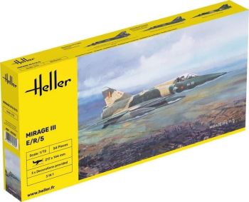 HEL80323 - Dassault Mirage III E fighter jet to assemble and paint