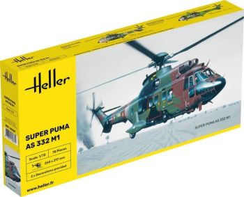 HEL80367 - SUPER PUMA AS 332 M1 military helicopter to assemble and paint