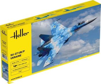 HEL80371 - Ukrainian Sukhoi Su-27 UB/P fighter jet to assemble and paint