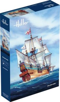 HEL80829 - Golden Hind sailing ship – assembly and painting kit