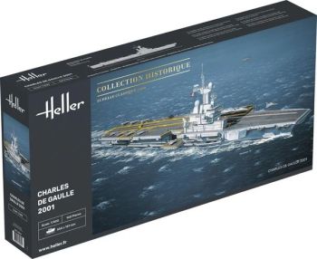 HEL81072 - Aircraft Carriers CHARLES DE GAULLE - Historical Collection to assemble and paint