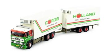 TEK81217 - DAF 3300 6x2 rigid truck with 2-axle refrigerated trailer, KOENE Transport