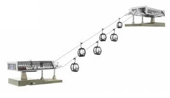 JC82491 - Ski lift with 6 OMEGA V10 Fling Mozart gondolas - D-LINE