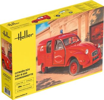 HEL82701 - CITROEN 2CV AZU-B 250 Fire Van Assembly and Paint Kit