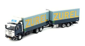 TEK82886 - SCANIA R112 6x2 rigid truck with ZUREL 2-axle trailer
