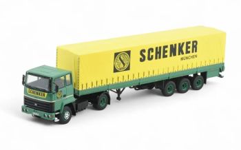 TEK85125 - FORD Transcontinental 4435 4x2 with 3-axle curtain-sided trailer SCHENKER
