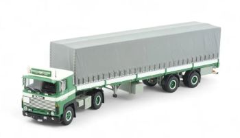 TEK85448 - SCANIA 111 4x2 with BRUNNER 2-axle covered trailer