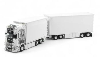 TEK85554 - SCANIA Next Generation highline 6x4 rigid truck with 2+2 axle trailer TELHAUG