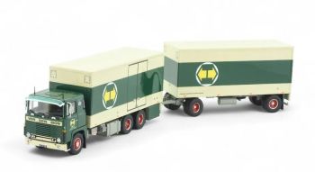 TEK86359 - SCANIA 141 6x4 rigid with 1+1 axle trailer VAN DEN BOS
