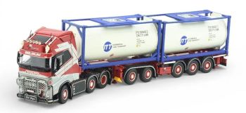 TEK86476 - VOLVO FH05 Globetrotter XL 6x2 with 3+2 axle flexible trailer and 2 SL LOGISTICS containers