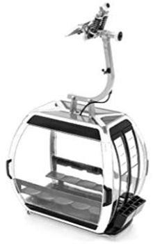 JC82104 - White Omega V 10-person gondola 1/87