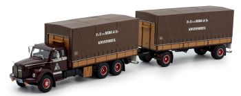 TEK82119 - SCANIA L111 6x4 rigid with trailer 2 Axles BERG & Zn. E. VAN DEN
