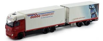 TEK82442 - MERCEDES Actros MP4 6x2 forwarder with trailer 2 Axles DOBBE Transport
