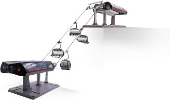 JC84494 - Ski lift with a gondola and 3 Lange Wand C5 chairlifts