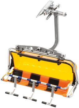JC86150 - Orange and black 6-person chairlift