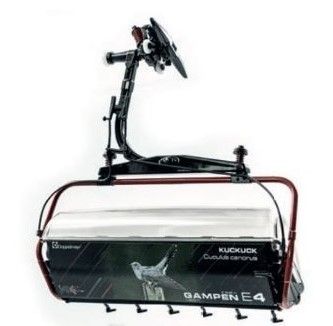 JC86501-2 - Chairlift 6 Persons GAMPENBAHN bird cuckoo