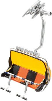 JC87150 - 4 Person Chairlift Black and Orange Orange Bubble