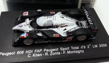 SPA87S087 - PEUGEOT 908 HDI FAP #9 – 3rd at Le Mans 2008 C.KLIEN. R.ZONTA. F. MONTAGNY