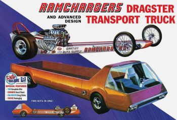 MPC970/12 - Transport truck with Dragster - Ramchargers to assemble and paint