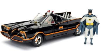 JAD98259 - Classic 1966 BATMOBILE with BATMAN and ROBIN figure