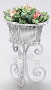 AKI0255 - Miniature flowerpot for dollhouse
