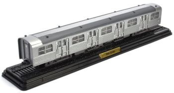 ATL2434008 - Intermediate trailer ZBB-25101 second class grey stainless steel for railcars Type ZBD-5101 SNCF from the series Les Automotrices des Réseaux Français non-functional machine