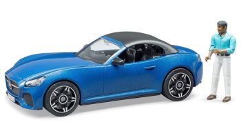BRU3481 - BRUDER Roadster car with Blue driver - AVAILABLE JUNE 2020