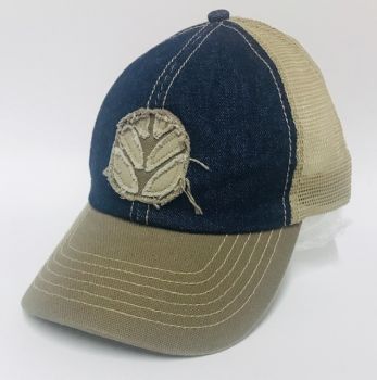 CAS288320 - NEW HOLLAND Beige and Jean knit cap