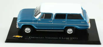 MAGCHEVERANEIO71 - CHEVROLET Veraneio S Luxury 1971 break blue white roof