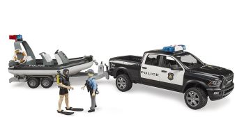 BRU2507 - DODGE RAM 2500 Police with trailer and boat