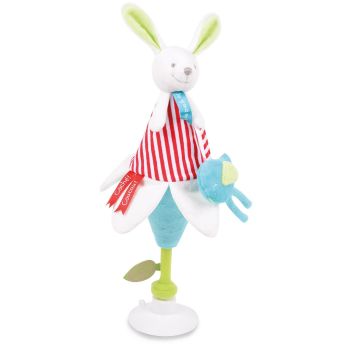 DC2675LAPINFLEUR - Puppet Marotte - Flower Rabbit