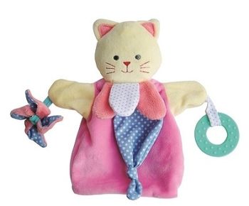 DC3005CHAT - Puppet cat pink 30 cm