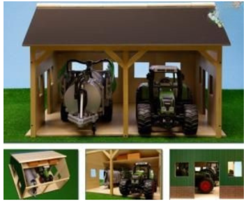 KID610338 - Shed 2 Bays 55x53x38cm
