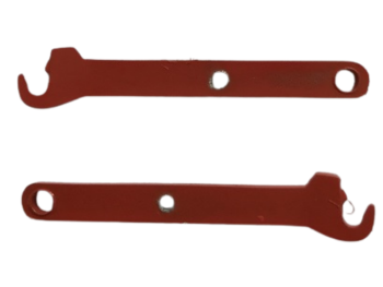 PMAR-51-RP81R - Set of 2 red lifting arms for RENAULT Réplicagri
