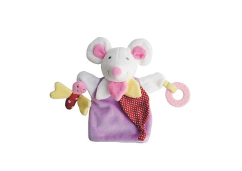 DC3005SOURIS - Puppet Mouse Violet 30 cm