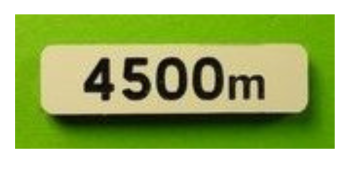 MCD-035 - Signage panel at 4500m - In kit form